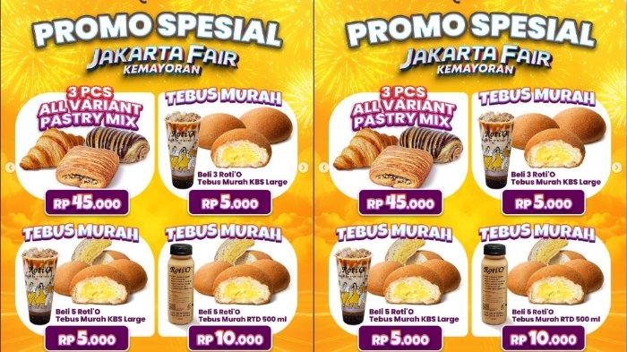 PROMO JAKARTA FAIR - Roti'O Indonesia memberikan promo untuk sejumlah menu tertentu di Jakarta Fair 2025. Simak syarat dan cara mendapatkannya.