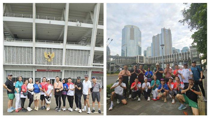 BERBURU TAKJIL - Momen Saleh Husin, Budi Karya dan Aviliani jalan sore dari GBK ke Benhil pada Minggu (30/3/2025) untuk berburu takjil, ternyata penjualnya sudah mudik Lebaran.