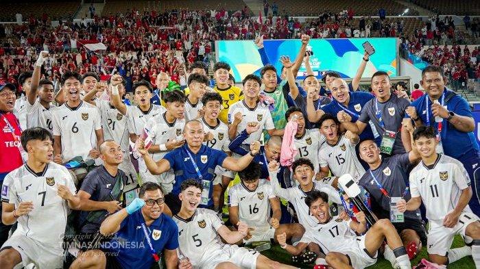 Skuad Timnas Indonesia U-17 foto bersama