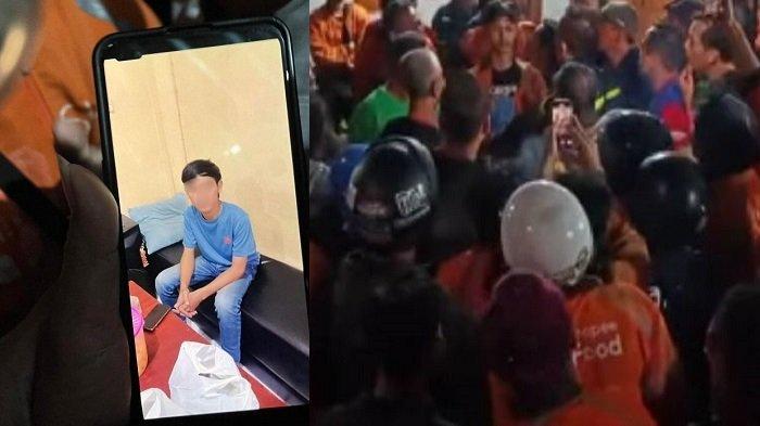 MAS PELAYARAN - Sosok T yang mengaku pelayaran diduga menganiaya driver Shopee Food dan kekasihnya di Godean Yogyakarta.