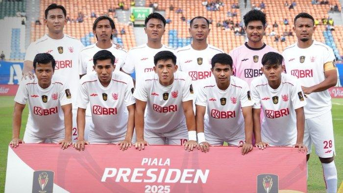 TIM ALL STAR - Starting line-up Liga Indonesia All Star saat lawan Arema FC di babak fase grup Piala Presiden 2025 di Stadion Si Jalak Harupat, Kabupaten Bandung pada Selasa (8/7/2025) sore WIB.