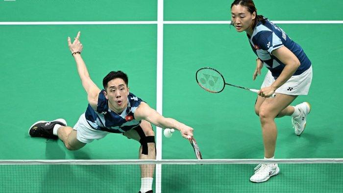 TANG/TSE - Ganda campuran Hong Kong, Tang Chun Man/Tse Ying Suet semifinal Badminton Asia Championships 2025 di Ningbo, China, pada 12 April 2025. (Foto: Badminton Asia)