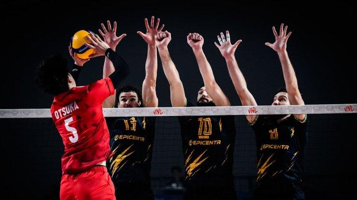 VNL 2025: Jepang Tersandung, Ukraina Menang Dramatis 3-2