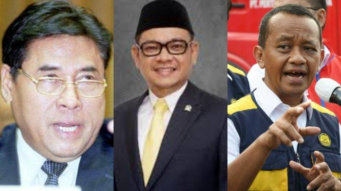 TIGA TOKOH GOLKAR - Kolase tiga tokoh Partai Golkar, Prof. Dr. H. Muladi, S.H., Dr. Ace Hasan Syadzily, M.Si., dan Bahlil Lahadalia,