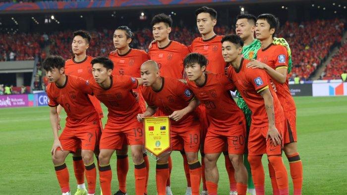 SKUAD CHINA - Starting XI Timnas China ketika menghadapi Australia pada matchday ke-8 ronde 3 Kualifikasi Piala Dunia 2026 zona Asia di Stadion Olimpiade Changzhou, 25 Maret 2025. (Website AFC - 7/5/2025)