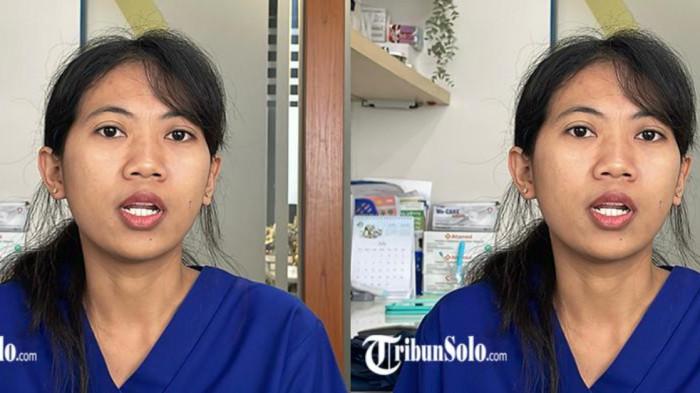 DIGUGAT SETELAH RESIGN - Tita Delima (27), perempuan yang digugat bekas tempat kerjanya pasca resign setelah dituding melanggar kontrak perjanjian, saat ditemui TribunSolo.com, Rabu (30/7/2025). Tita digugat di Pengadilan Negeri Boyolali oleh bekas tempat kerjanya, sebuah klinik kesehatan gigi di kawasan Solo Baru, dengan tuntutan senilai Rp120 juta.
