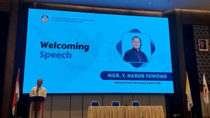 Ketua Umum Komisi Kerasulan Awam Konferensi Waligereja Indonesia (Komisi Kerawam KWI) Mgr Yohanes Harun Yuwono