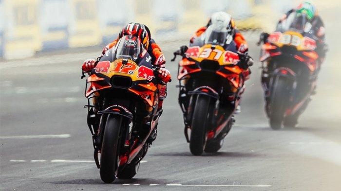 MAVERICK VINALES - Rider besutan KTM, Maverick Vinales balapan sprint MotoGP Prancis 2025 di Sirkuit Le Mans, Prancis, pada 10 Mei 2025. Vinales tercepat di Practice MotoGP Italia 2025. (Foto: Instagram @maverick12official)