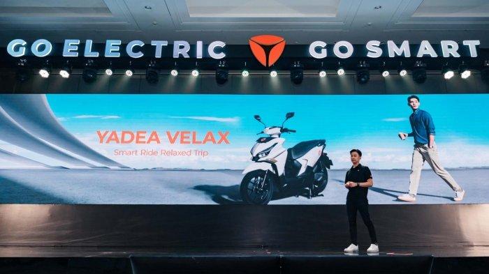 Yadea electric motorcycles on display at IIMS 2025