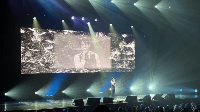Yoo Yeon Seok dalam fanmeeting bertajuk '2025 YOO YEON SEOK FANMEETING [The Secret Code: Y] di JIExpo Theatre, Kemayoran, Jakarta, Sabtu (5/4/2025).