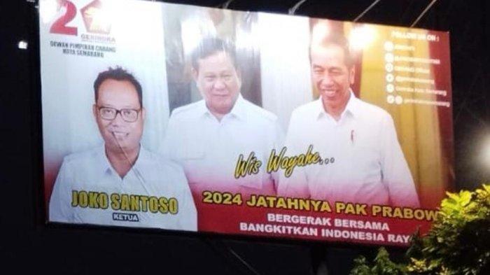 baliho prabowo di kota semarang