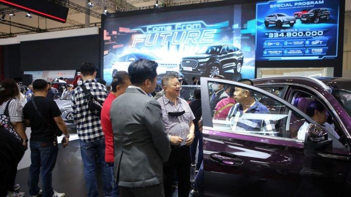 Booth Chery di pameran otomotif GIIAS 2023.
