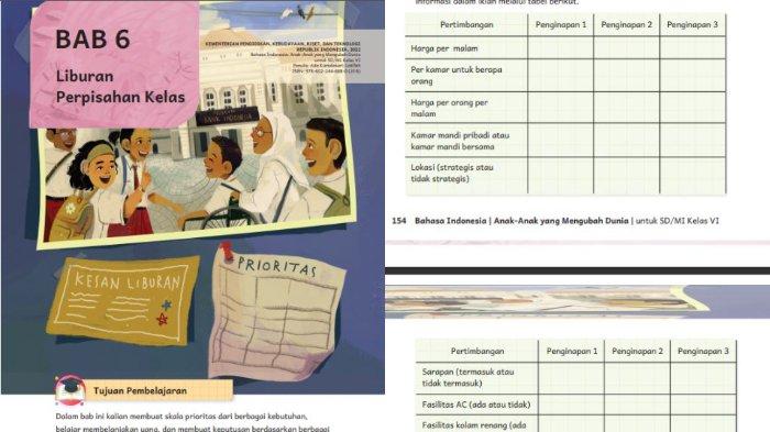 Buku Bahasa Indonesia Kelas 6 Halaman 154 155 Kurikulum Merdeka