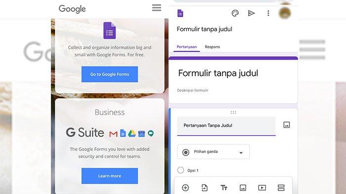 Cara Membuat Google Form Di Hp Android Ios Dan Komputer Akses Link Formsgooglecom 