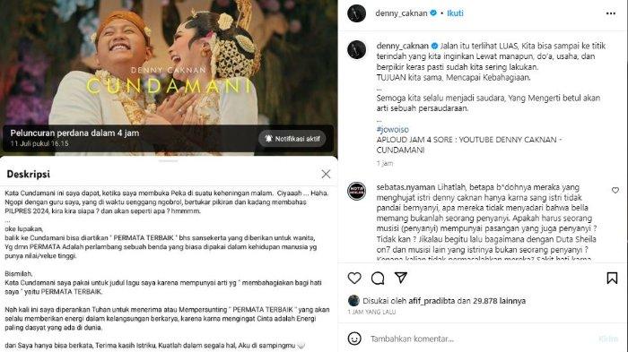 Denny Caknan ungkap makna lagu terbarunya untuk sang istri, Bella Bonita.