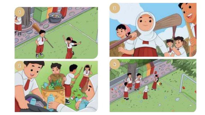Gambar pada buku Pendidikan Pancasila Kelas 4 halaman 61