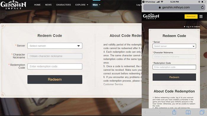 Cara Redeem Code Genshin Impact, Berikut Kode Redeem Terbaru