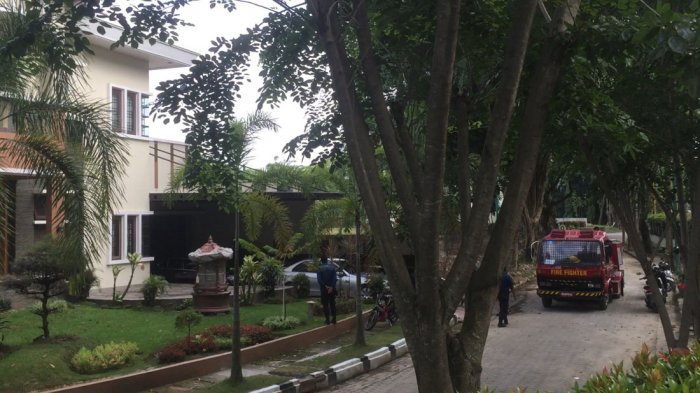 Rumah besan Jokowi di Perumahan Bukit Hijau Regency, Taman Setia Budi (BHR Tasbi), Asam Kumbang, Medan, Rabu (11/10/2017). 
TRIBUN MEDAN/ROYANDI
