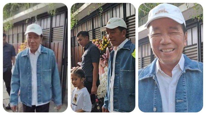 KESEHATAN JOKOWI MEMBAIK - Kondisi kesehatan Presiden ke-7, Jokowi semakin membaik. Jokowi tampak semringah saat keluar dari kediamannya di daerah Sumber, Banjarsari, Solo, Kamis (26/6/2025) untuk antar cucu liburan. Jokowi mengaku sakitnya tinggal pemulihan, dia tampil stylis pakai jaket denis lengkap dengan topi.