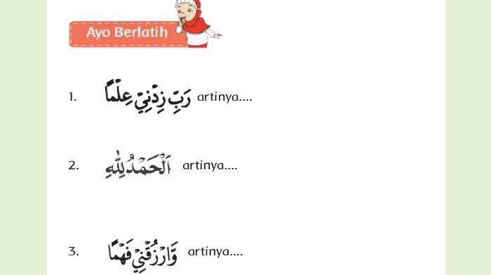 KUNCI JAWABAN SD - Gambar soal untuk kunci Jawaban PAI Kelas 1 SD Kurikulum 2013 (K-13) yang diambil pada Jumat (7/3/2025) di bagian Ayo Berlatih halaman 44 BAB 6 Ayo Belajar buku Pendidikan Agama Islam dan Budi Pekerti edisi revisi.