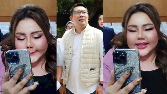RIASAN LISA MARIANA CETAR - Lisa Mariana tampil cetar saat hadiri sidang gugatan perdatanya terhadap Ridwan Kamil di Pengadilan Negeri (PN) Bandung Senin (19/5/2025).