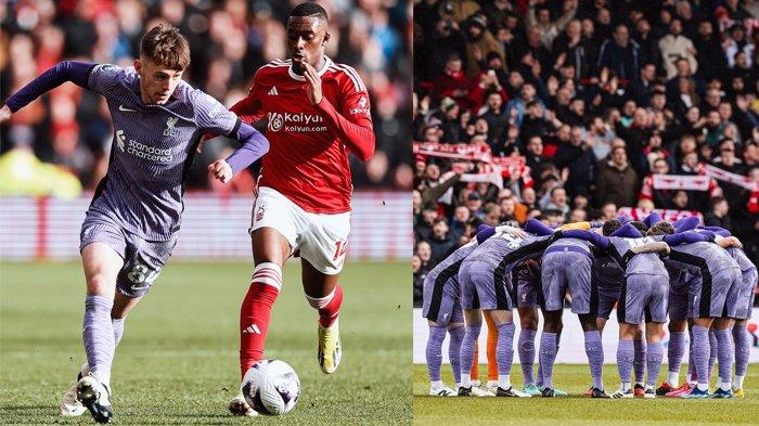 Liverpool meraih hasil imbang saat menghadapi Nottingham Forest dalam pekan 27 Liga Inggris di City Ground Stadium, Sabtu (2/3/2024) malam.