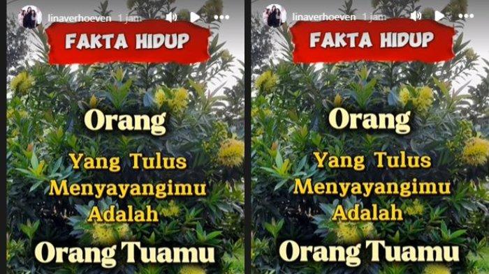 unggahan ibunda aktris sekaligus model Paula Verhoeven menyinggung soal fakta hidup