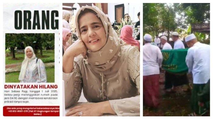 PEMAKAMAN SIDA ALATAS - Hilang Sejak 1 Juli 2025, Sidah Alatas, Notaris di Bogor Ditemukan Meninggal Dunia di Sungai Citarum Bekasi. Pemakaman Sidah Alatas hanya Diiringi Pelayat Pria, Ada Habib Alatas