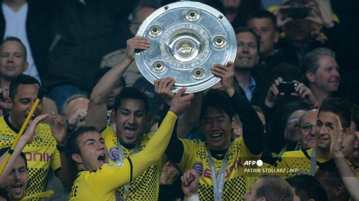 Penyerang Jepang Dortmund Shinji Kagawa juara bundesliga