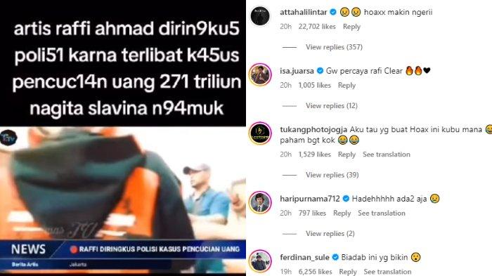 Raffi Ahmad klarifikasi kabar hoaks soal pencucian uang korupsi Rp271 T
