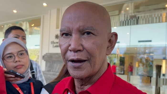 AMNESTI HASTO - Politikus senior PDIP Said Abdullah saat ditemui di sela-sela penyelenggaraan Kongres VI PDIP di Bali Nusa Dua Convention Center (BNDCC), Nusa Dua, Bali, Jumat (1/8/2025). (Fransiskus Adhiyuda).