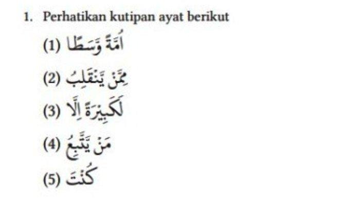 Soal nomor 1 buku PAI kelas 8 Kurikulum Merdeka halaman 158.