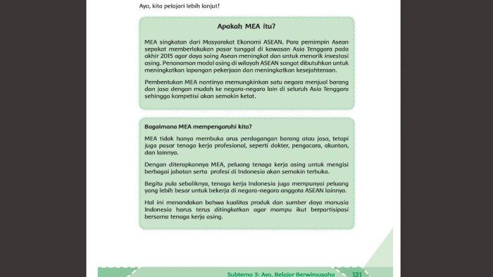 Tema 5 Kelas 6 SD Halaman 122 dan 123 Buku Tematik