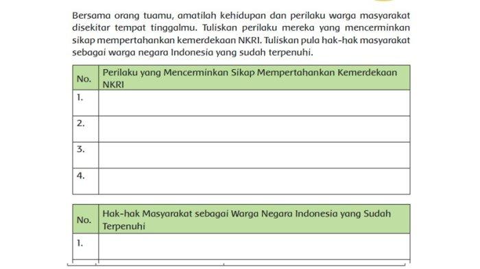 Soal buku Tema 6 Kelas 6 halaman 51