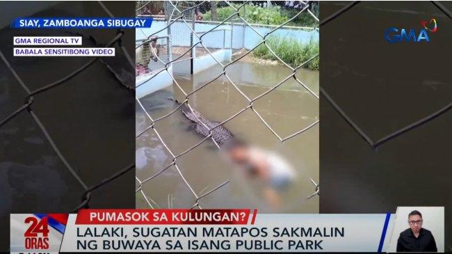 Viral Turis Filipina Nekat Selfie di Dalam Kandang Buaya, Alami Luka Gigitan hingga 50 Jahitan