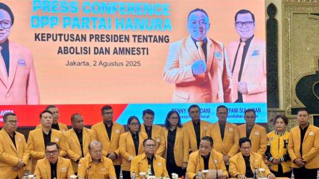 Hanura Sebut Abolisi & Amnesti Tom Lembong-Hasto Bagian dari Restorasi Konstitusional