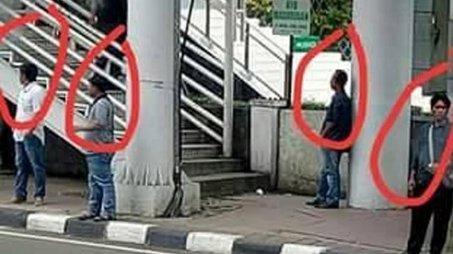 Viral Foto Pria-pria di Jalan Sudirman Thamrin, Benarkah Komplotan Copet? Netizen Berikan Kesaksian