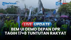 Saat  BEM UI Geruduk DPR RI, Tagih Realisasi 17+8 Tuntutan Rakyat