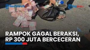 Rampok Gagal Beraksi di Depok, Uang Tunai Ratusan Juta Rupiah Berceceran di Jalan