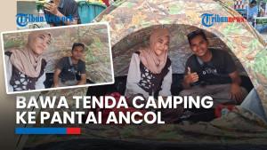 Libur H+1 Lebaran, Warga Serbu Pantai di Taman Impian Jaya Ancol