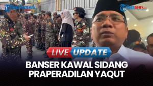 Banser Kawal Sidang Praperadilan Eks Menteri Agama Yaqut  di PN Jakarta Selatan