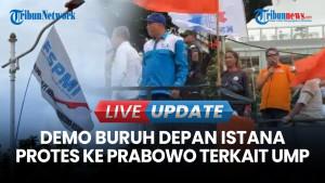 Momen Buruh Gelar Demo Depan Istana, Tuntut Kenaikan Kesejahteraan