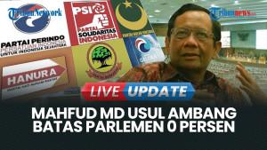 Diskusi Bareng Mahfud, 8 Parpol Non-Parlemen Minta Ambang Batas Parlemen Dihapus