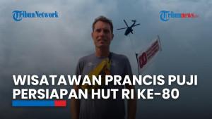 ID Wisatawan Prancis Takjub Lihat Persiapan HUT ke-80 RI di Monas