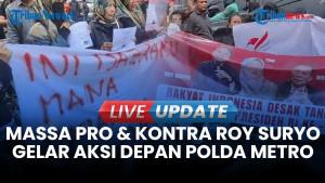 Momen Emak-Emak Temani Roy Suryo cs Jelang Pemeriksaan Polisi: Pamer Foto Copy Ijazah