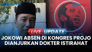 Jokowi Dipastikan Absen Kongres Projo, Ajudan: Dokter Anjurkan Istirahat