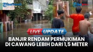 Banjir Kembali Rendam Permukiman di Cawang, Warga Waspada