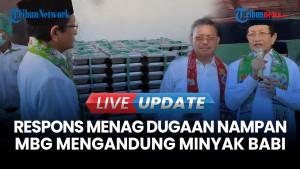 Dugaan Nampan MBG Mengandung Minyak Babi, Menag: Kalau Ada Temuan Kita Perbaiki