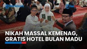 Momen 100 Pasangan Ikut Nikah Massal di Istiqlal: Dapat Bulan Madu Gratis di Hotel