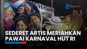 Keseruan Reza Rahadian Hingga Ivan Gunawan Naik Mobil Hias Kementerian di Karnaval Kemerdekaan
